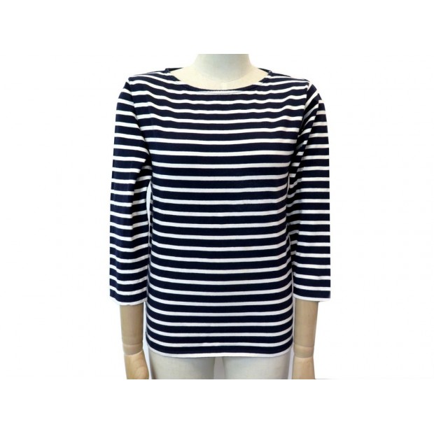 TSHIRT SAINT LAURENT MARINIERE 371964 T40 M EN COTON BLEU BLUE COTTON TOP 850€