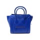 SAC A MAIN CELINE LUGGAGE MINI EN CUIR BLEU BLUE LEATHER HANDBAG PURSE 2400€