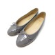 CHAUSSURES CHANEL BALLERINES G02819 LOGO CC 40 EN CUIR VERNIS + BOITE SHOES 610€