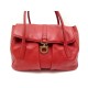 SAC A MAIN SALVATORE FERRAGAMO BOUCLE GANCIO EN CUIR ROUGE LEATHER PURSE 900€