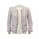 VESTE CHANEL TWEED ROSE 