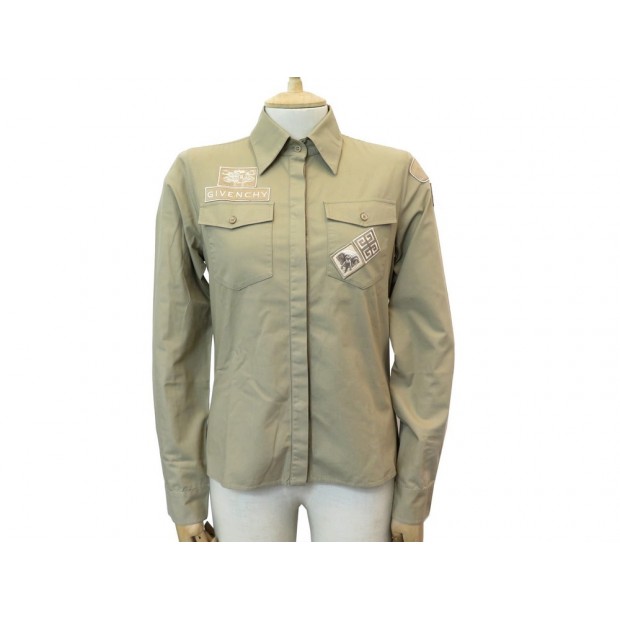 NEUF CHEMISE GIVENCHY M 38 EN COTTON BEIGE RICCARDO NEW COTTON SHIRT TOP 790€