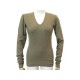 NEUF PULL LORO PIANA COLV TORSADES S 40 IT 36 FR CACHEMIRE MARRON SWEATER 1300€