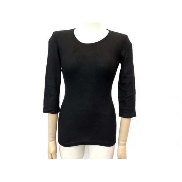 NEUF PULL LORO PIANA T 38 IT 34 FR S CACHEMIRE NOIR BLACK CASHMERE SWEATER 1300€