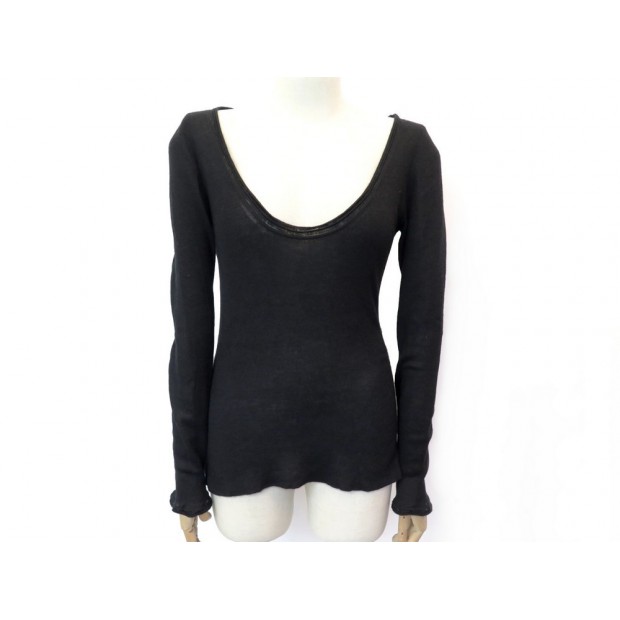 PULL YVES SAINT LAURENT TAILLE 36 M CACHEMIRE NOIR BLACK CASHMERE SWEATER 890€