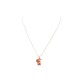 NEUF COLLIER GINETTE NY OR ROSE 