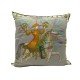 VINTAGE COUSSIN HERMES FEUX D ARTIFICE 1837 1987 EN SOIE SILK PILLOW 540€