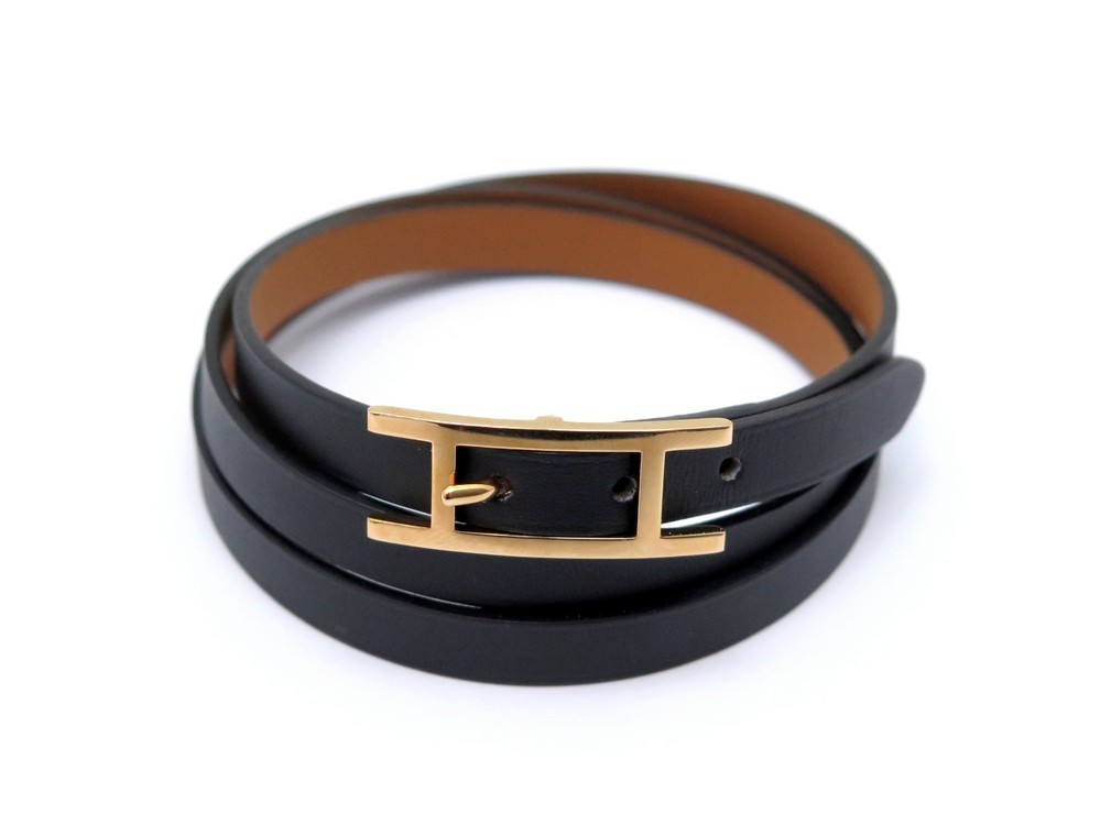 Hermès Hapi reversible bracelet, in crocus and... - Depop