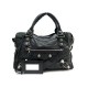 SAC A MAIN BALENCIAGA CITY GIANT ARGENTE 173084 CUIR NOIR LEATHER HAND BAG 1590€