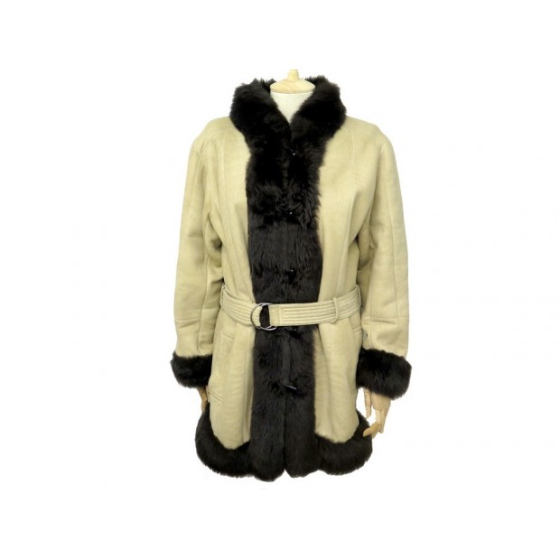 MANTEAU YVES SAINT LAURENT FOURRURE 