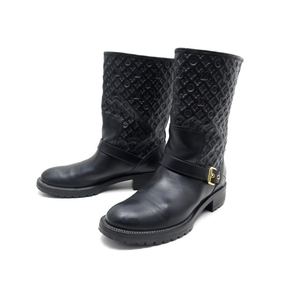 chaussures louis vuitton 40 it 41 fr bottines motard