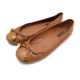 CHAUSSURES LOUIS VUITTON DEBBIE 37 BALLERINES CUIR MONOGRAM COGNAC SHOES 570€