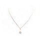 COLLIER PENDENTIF PERLE CULTURE ET CHAINE OR 18K 3.4GR