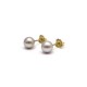 BOUCLE OREILLE PERLE CULTURE ET OR JAUNE 18K 1.4GR