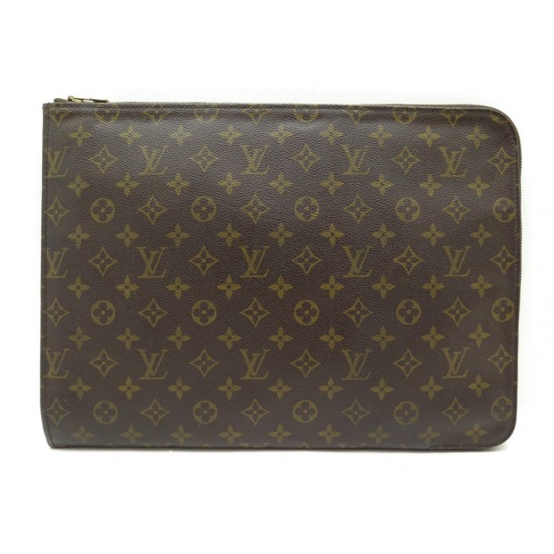 SAC PORTE DOCUMENTS LOUIS VUITTON TOILE MONOGRAM POCHETTE A MAIN 