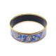 NEUF BRACELET MICHAELA FREY EMAIL LARGE FLEUR DE LOTUS BLEU 