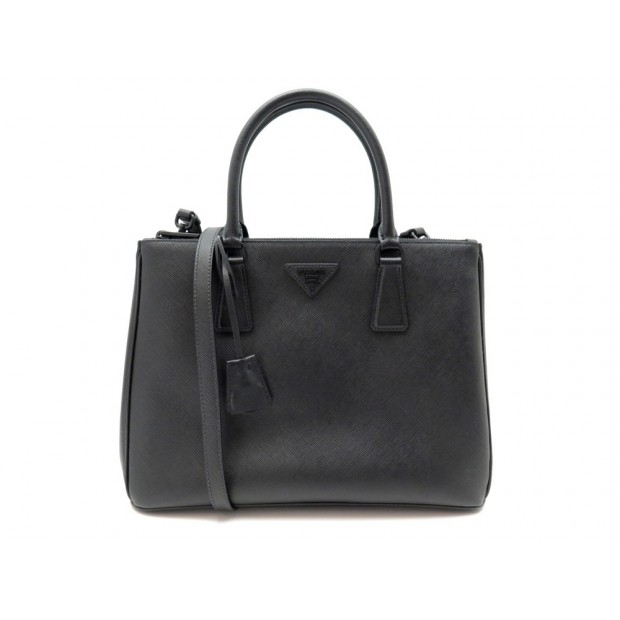 NEUF SAC A MAIN GALLERIA GM CUIR NOIR VERSION ALLBLACK 