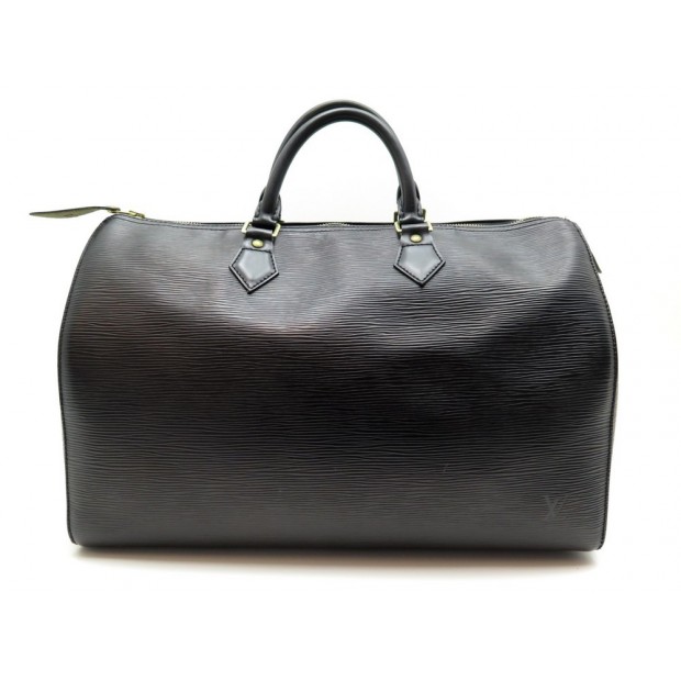 SAC A MAIN LOUIS VUITTON SPEEDY 35 EN CUIR EPI NOIR LEATHER HAND BAG PURSE 1700€