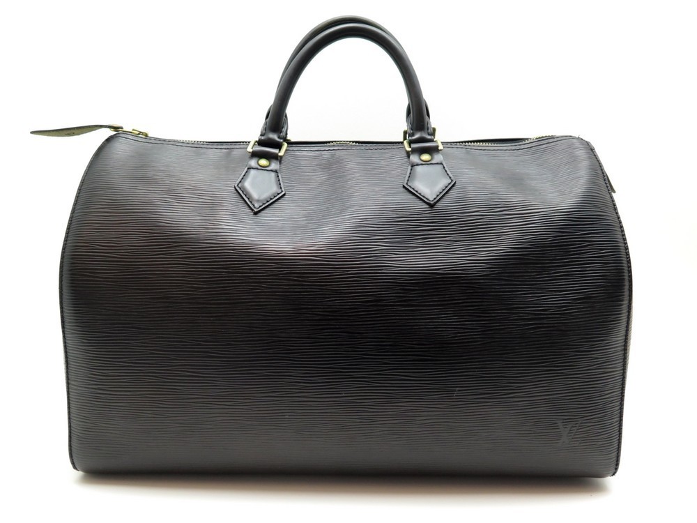 Sac Speedy 35 en cuir épi noir - Louis Vuitton