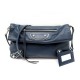 SAC A MAIN BALENCIAGA EDGE ENVELOPPE 390167 BANDOULIERE EN CUIR BLEU MARINE 975€