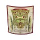 FOULARD HERMES GRAND CAROSSE POUR UN EMBASSADEUR ROUGE 