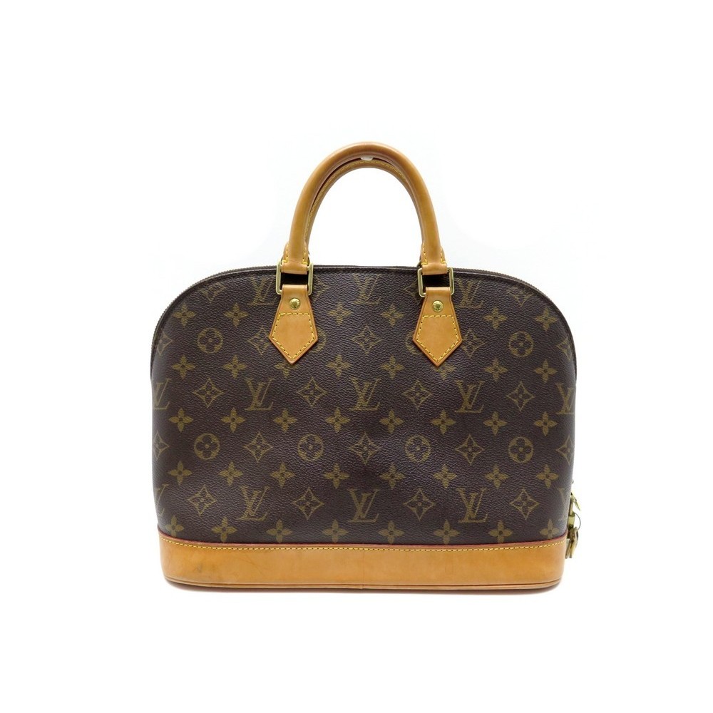 SAC BANDOULIERE LOUIS VUITTON ALMA BB CUIR EPI NOIR