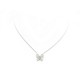 NEUF COLLIER MAISON BIRKS PAPILLON EN OR BLANC 4GR 72 DIAMANTS 0.36CT NECKLACE