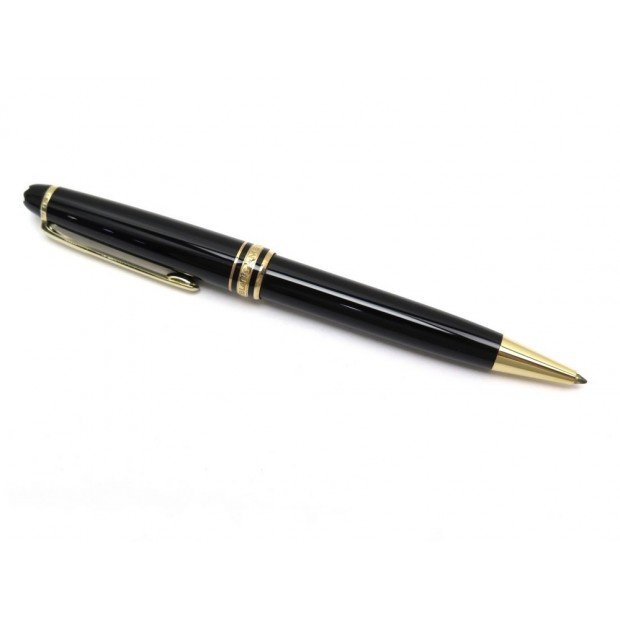 NEUF STYLO BILLE MONTBLANC MEISTERSTUCK CLASSIQUE DORE 10883 EN RESINE NOIR 360€