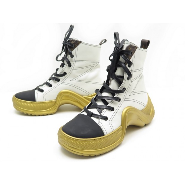 NEUF CHAUSSURES LOUIS VUITTON SNEAKERS MONTANTES LV ARCHLIGHT 1A52KP 41 1570€