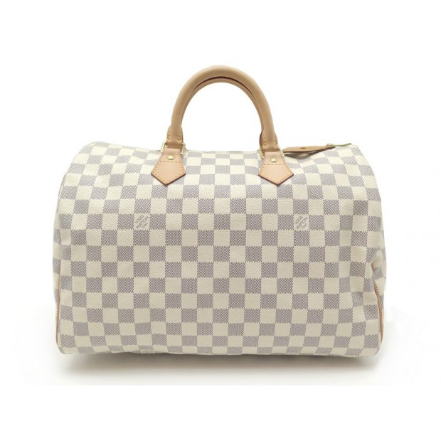 NEUF SAC A MAIN LOUIS VUITTON SPEEDY 35 EN TOILE DAMIER AZUR N41369 HANDBAG 855€