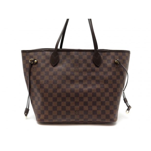 SAC A MAIN LOUIS VUITTON NEVERFULL MM EN TOILE DAMIER EBENE N41603 HANDBAG 1040€