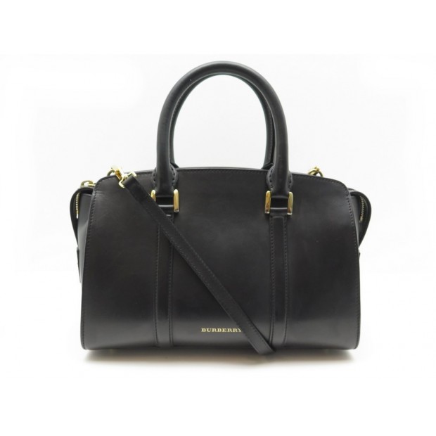  SAC A MAIN BOWLING BURBERRY CUIR NOIR 