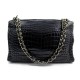 VINTAGE SAC A MAIN CHANEL BANDOULIERE EN CUIR DE CROCODILE NOIR HANDBAG 12000€