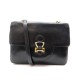 VINTAGE SAC A MAIN HERMES SANDRINE BANDOULIERE EN CUIR BOX NOIR LEATHER HAND BAG