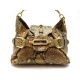 NEUF SAC A MAIN JIMMY CHOO EN CUIR DE PYTHON CAMEL SNAKE LEATHER HANDBAG 2295€