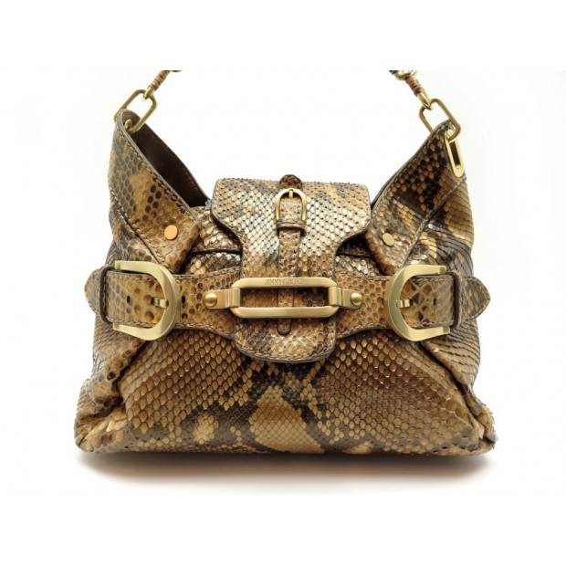 SAC A MAIN JIMMY CHOO CUIR PYTHON 