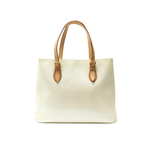 SAC A MAIN LOUIS VUITTON BRENTWOOD GM CUIR MONOGRAM VERNIS CREME HAND BAG 1450€