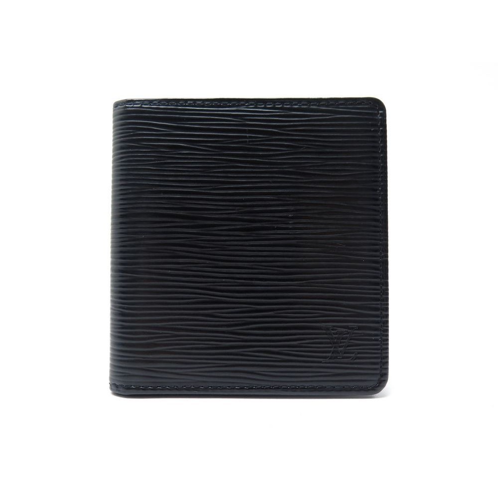 Louis Vuitton Slender Wallet Epi Noir Black in Leather - US