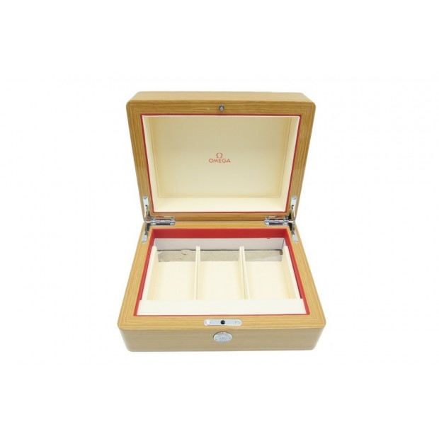 BOITE DE COLLECTION POUR OMEGA SPEEDMASTER SEAMASTER EN BOIS VERNI WATCH BOX