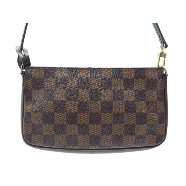 SAC POCHETTE LOUIS VUITTON NAVONA N51983 EN TOILE DAMIER EBENE CANVAS POUCH 669€