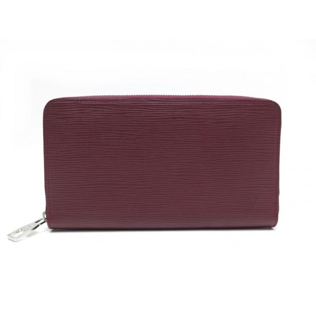 NEUF PORTEFEUILLE LOUIS VUITTON ZIPPY ORGANIZER EN CUIR EPI BORDEAUX WALLET 755€