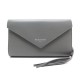 NEUF PORTEFEUILLE BALENCIAGA PAPIER MONEY ZIP AROUND 371661 EN CUIR GRIS 425€