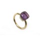 NEUF BAGUE POMELLATO NUDO A.A110/O6/OI T57 EN OR ROSE 18K AMETHYSTE RING 2200€