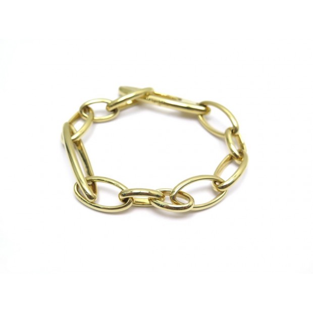 BRACELET POMELLATO ASYMETRIQUE TAILLE 18 EN OR JAUNE 18K 46.1GR GOLD JEWEL