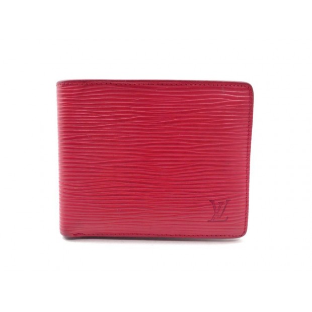 PORTEFEUILLE LOUIS VUITTON CUIR EPI ROUGE 