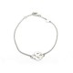 BRACELET POIRAY COEUR ENTRELACE MINI 628600 EN OR BLANC WHITE GOLD JEWEL 690€