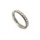 BAGUE ALLIANCE T58 EN OR BLANC SERTIE DE 26 DIAMANTS 1CT GOLD DIAMONDS RING