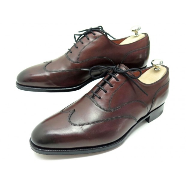 CHAUSSURES EDWARD GREEN BEAULIEU 6.5 40.5 RICHELIEUS CUIR MARRON + BOITE 1185€