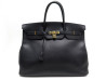 sac a main hermes birkin 40 dore en cuir clemence noir