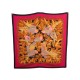 NEUF FOULARD HERMES LES PERROQUETS CARRE EN CACHEMIRE & SOIE ROSE SCARF 630€